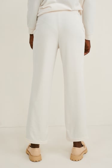 Dona - Pantalons de xandall bàsics - blanc trencat