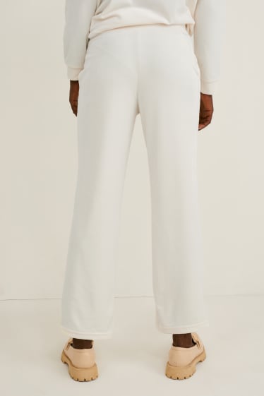 Femmes - Pantalon de jogging basique - blanc crème