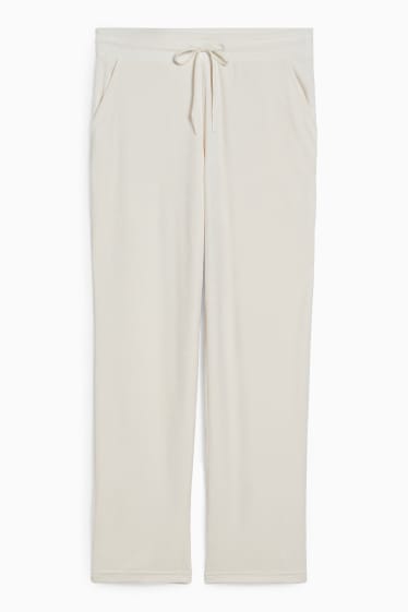 Dona - Pantalons de xandall bàsics - blanc trencat