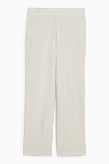 Dona - Pantalons de xandall bàsics - blanc trencat