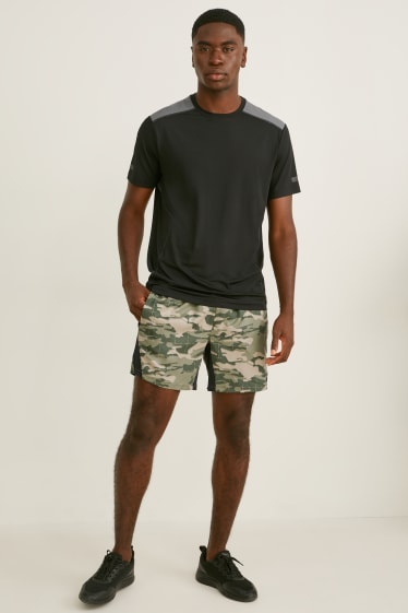 Hommes - Short de sport  - vert foncé