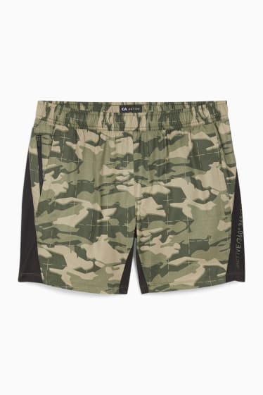 Hommes - Short de sport  - vert foncé