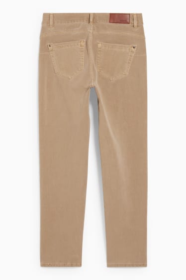 Femei - Pantaloni - slim fit - talie medie - 4 Way Stretch - taupe