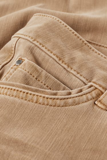 Femei - Pantaloni - slim fit - talie medie - 4 Way Stretch - taupe