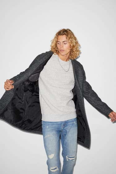 Men - CLOCKHOUSE - coat - recycled - gray-melange