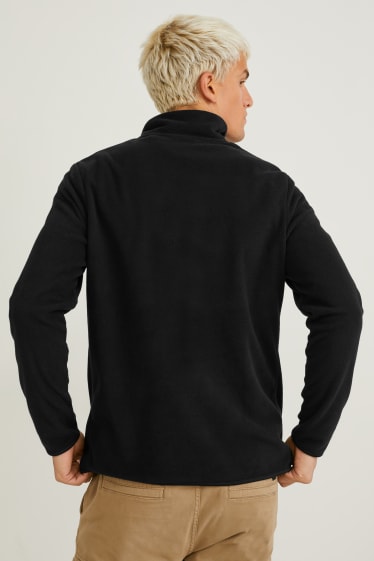 Herren - Fleece-Pullover - schwarz