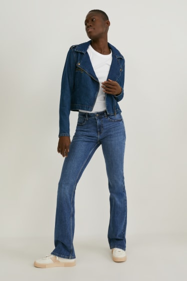Kobiety - Bootcut jeans - średni stan - dżins-niebieski