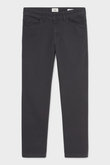 Men - Trousers - slim fit - denim-gray