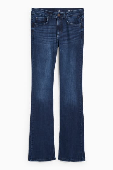 Mujer - Bootcut jeans - mid waist - vaqueros - azul
