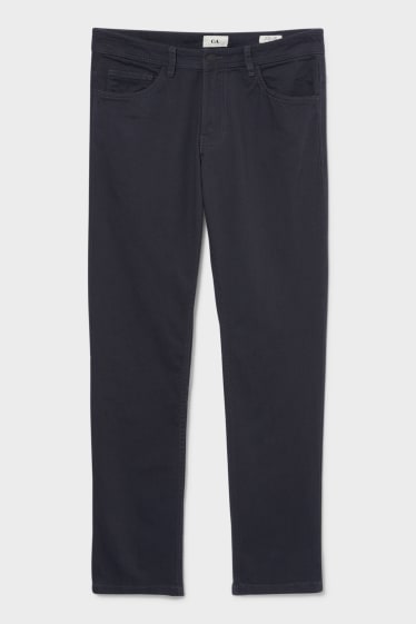 Men - Trousers - slim fit - dark gray
