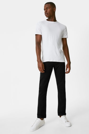 Hommes - Pantalon - slim fit - noir