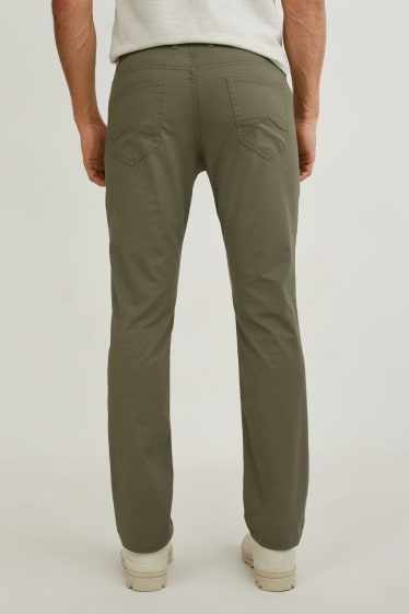 Uomo - Pantaloni - straight fit - LYCRA® - verde