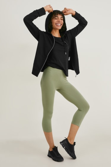 Women - Multipack of 2 - capri leggings - LYCRA® - green