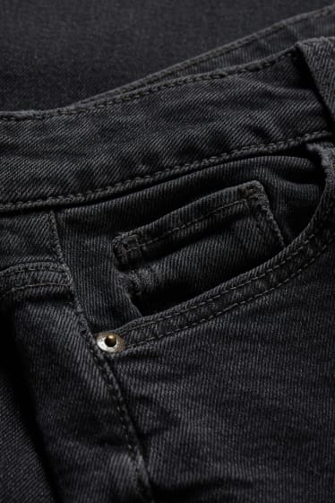 Women - Bootcut jeans - high waist - LYCRA® - denim-dark gray