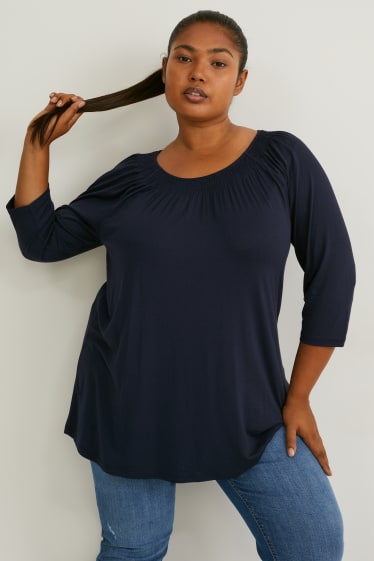 Femmes - T-shirt - bleu foncé