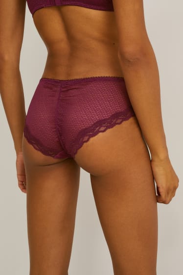 Femmes - Lot de 2 - shortys - LYCRA® - violet