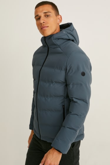 Home - Jaqueta tècnica amb caputxa - impermeable - gris