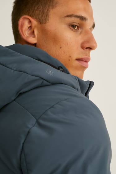 Home - Jaqueta tècnica amb caputxa - impermeable - gris