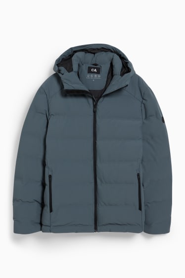 Home - Jaqueta tècnica amb caputxa - impermeable - gris
