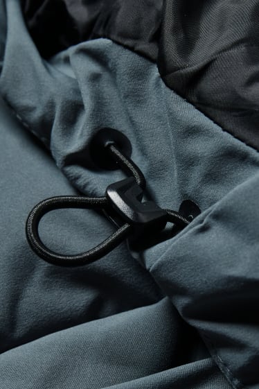 Home - Jaqueta tècnica amb caputxa - impermeable - gris