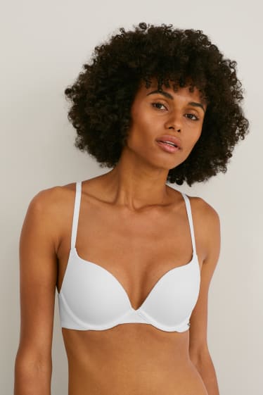 Women - Underwire bra - padded - push-up - white