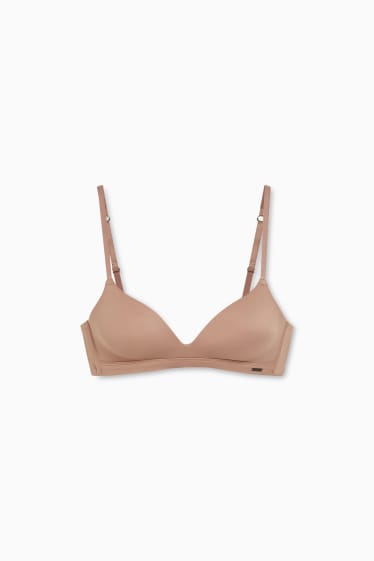 Women - Non-wired bra - padded - nougat coloured