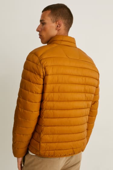 Men - Quilted jacket  - havanna