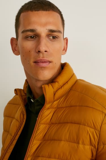 Men - Quilted jacket  - havanna