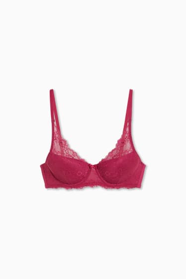 Femmes - Soutien-gorge à armature - DEMI - ampliforme - rose