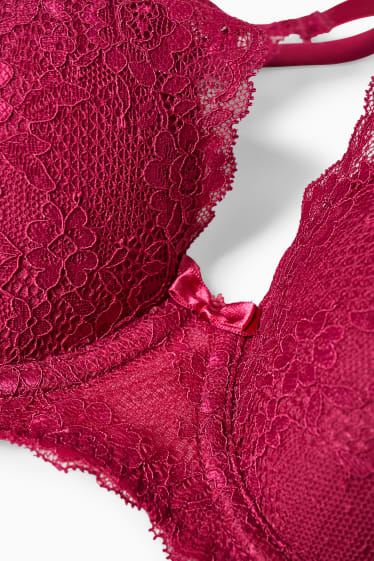 Femmes - Soutien-gorge à armature - DEMI - ampliforme - rose