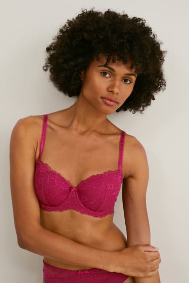 Femmes - Soutien-gorge à armatures - FULL COVERAGE - ampliforme - rose