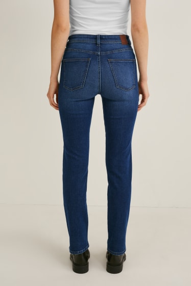 Femmes - Jean coupe droite - high waist - LYCRA® - jean bleu