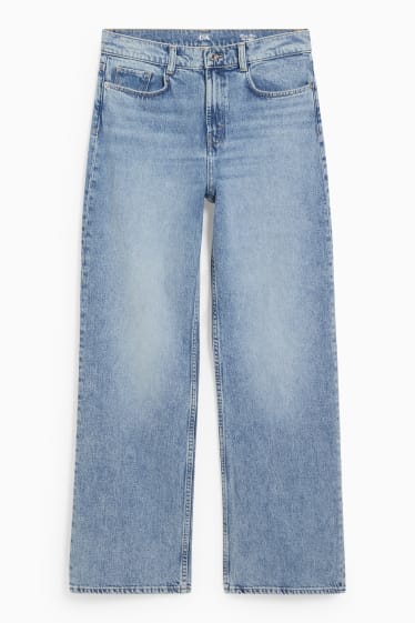 Donna - Relaxed jeans - vita alta - jeans azzurro