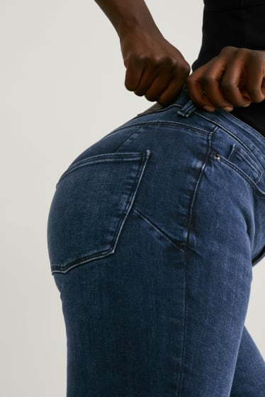 Kobiety - Skinny jeans - średni stan - dżinsy modelujące - LYCRA® - dżins-niebieski