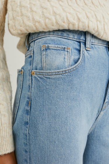 Damen - Loose Fit Jeans - High Waist - LYCRA® - helljeansblau