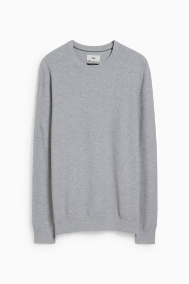 Uomo - Maglione - grigio chiaro melange