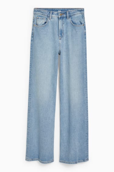 Kobiety - Loose fit jeans - wysoki stan - LYCRA® - dżins-jasnoniebieski