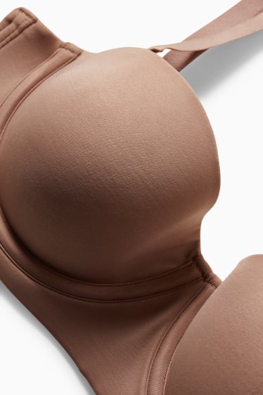 Women - Underwire bra - BALCONETTE - padded - nougat coloured