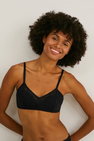 Femmes - Bralette - ampliforme - noir