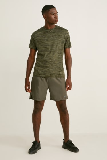 Hommes - Short de sport  - vert foncé