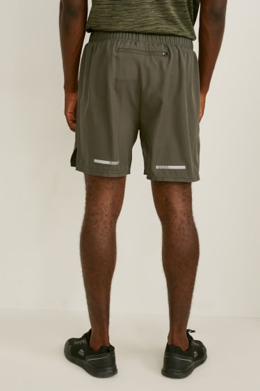 Heren - Sportshorts - donkergroen