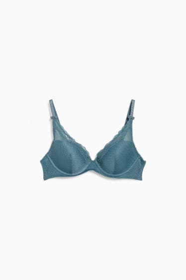 Women - Underwire bra - DEMI - padded - green