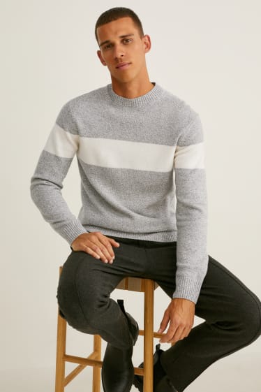 Men - Jumper - light gray-melange