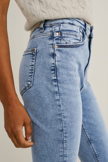 Dona - Skinny jeans - high waist - texà blau