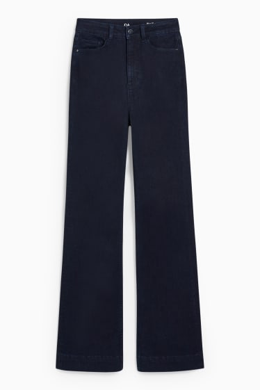 Femmes - Flare jean - high waist - jean galbant - LYCRA® - jean bleu foncé