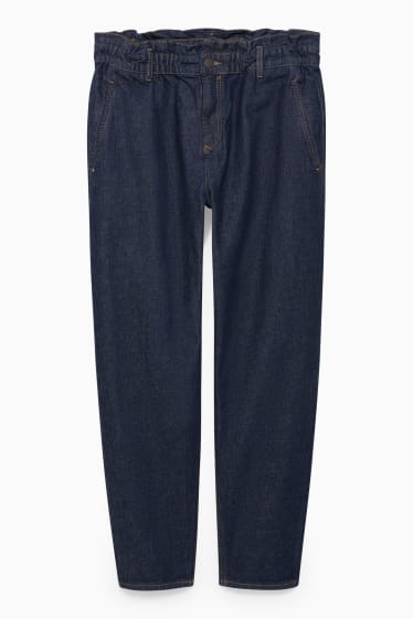 Damen - Tapered Jeans - High Waist - LYCRA® - jeansblau