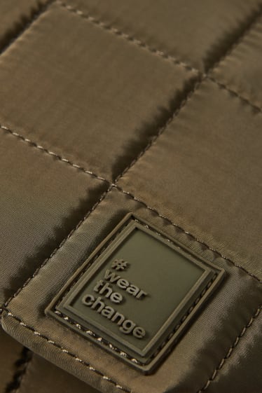 Women - Quilted make-up bag - dark green