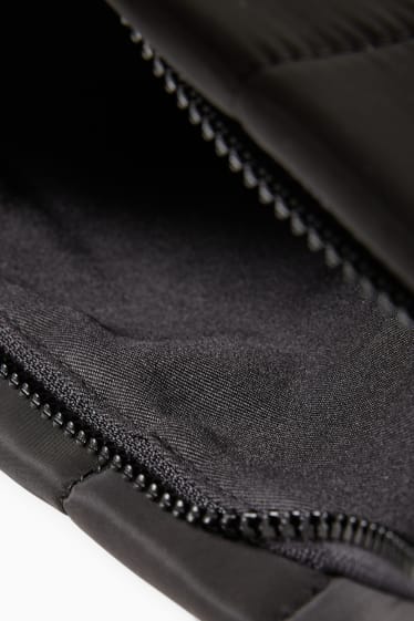 Dámské - Prošívaná kosmetická taška - černá