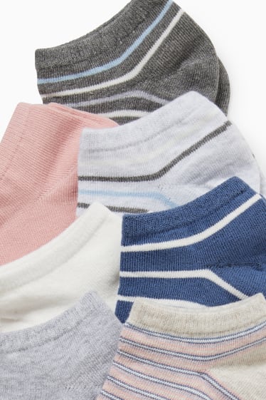 Femmes - Lot de 7 paires - socquettes de sport - rose