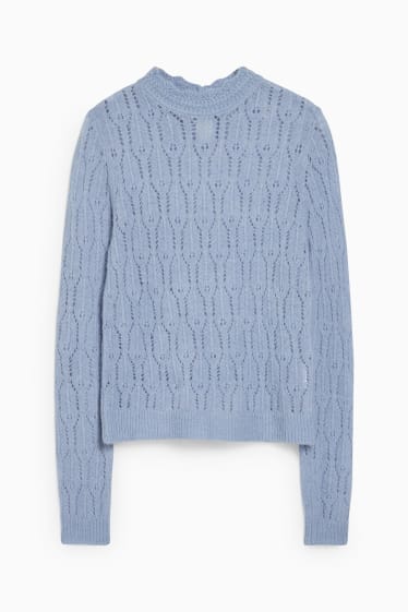 Damen - Pullover - hellblau